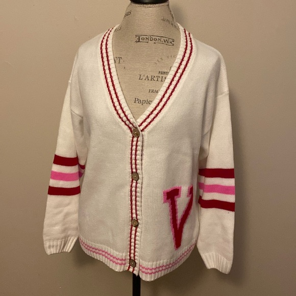 Vici Valentines Varsity Sweater sz S - Picture 1 of 3
